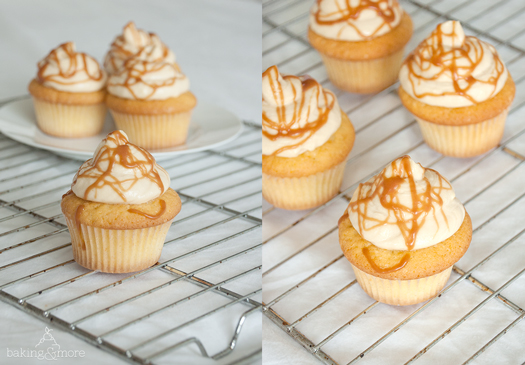 Vanille-Cupcake mit Karamell-Frosting - Vanilla Cupcakes with Caramel Frosting