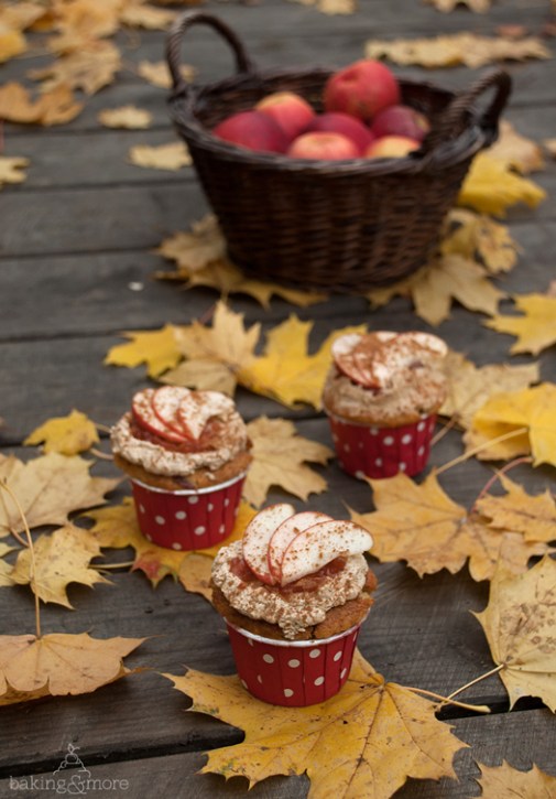 Apfel-Hazelnuss-Cupcakes, Apple Hazelnut Cupcakes, Muffins, Backen, Kuchen, Baking, Cake