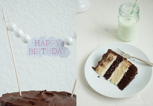 schokoladentorte, cake, chocolate cake, chocolate, schokolade, schoko, weiße schokolade, white chocolate, baking, backen, kuchen, birthday, geburtstag, vanille, vanilla