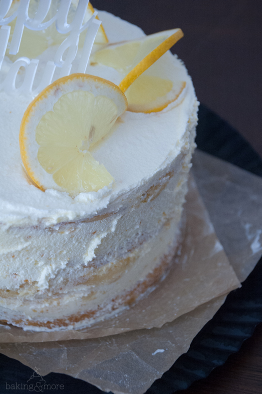 Zitronen-Cheesecake-Torte mit Lemon-Curd