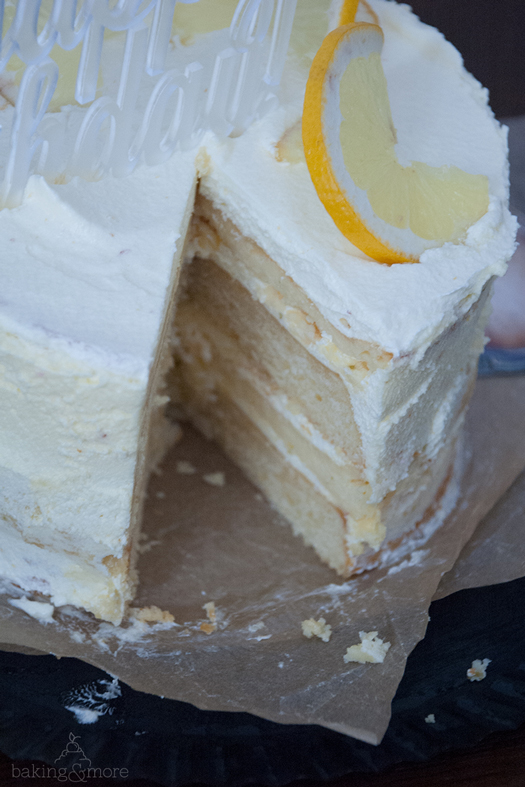 Zitronen-Cheesecake-Torte mit Lemon-Curd