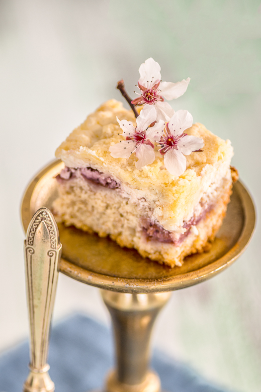 Käsestreuselkuchen mit Kirschen {Gastbeitrag von Photolixious}