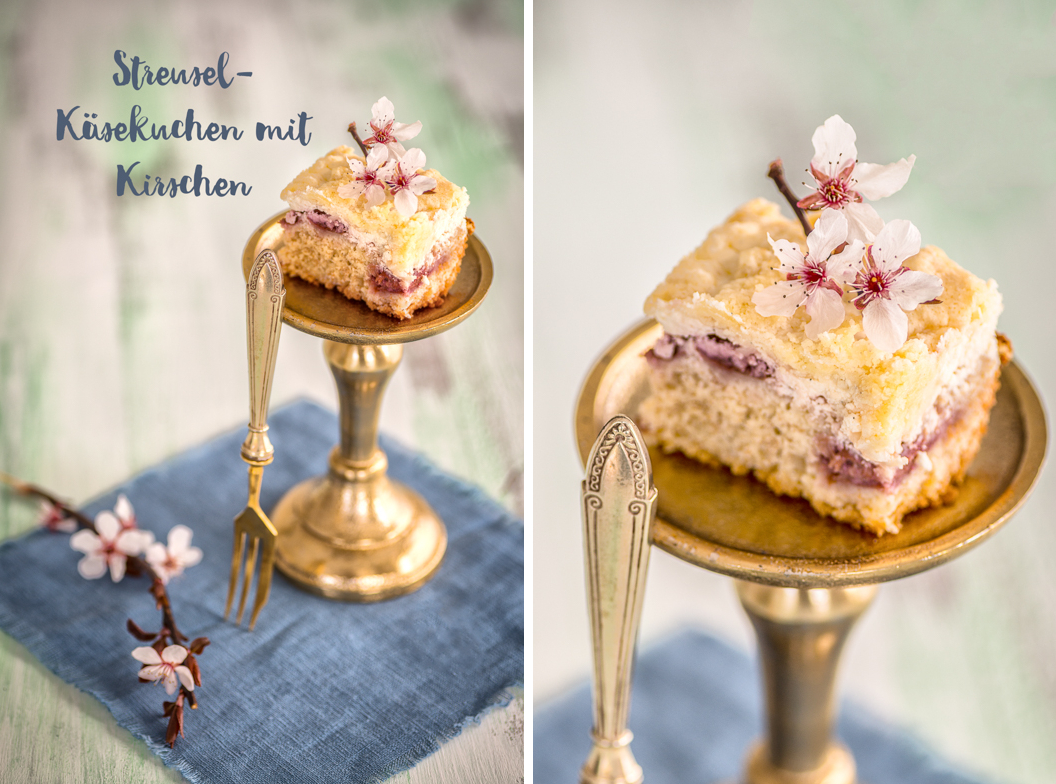 Käsestreuselkuchen mit Kirschen {Gastbeitrag von Photolixious}