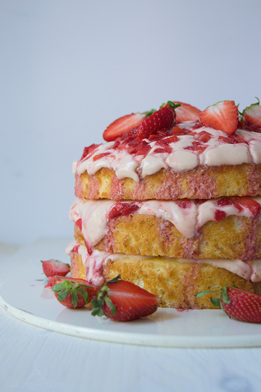 Erdbeer-Vanille-Torte - Strawberry Vanille Layer Cake