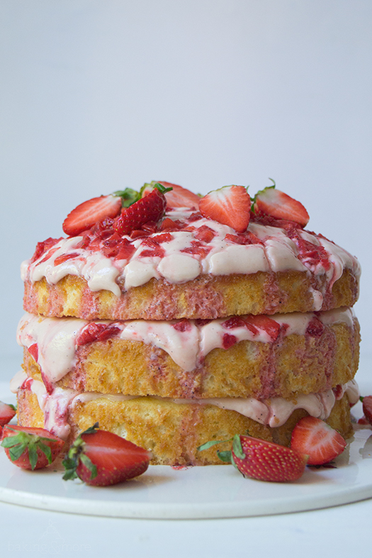 Erdbeer-Vanille-Torte - Strawberry Vanille Layer Cake
